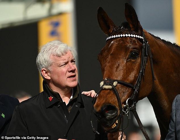 Brian Acheson was overcome with emotion after seeing his horse Bob Olinger win the Relkeel Hurdle prize on his Cheltenham return