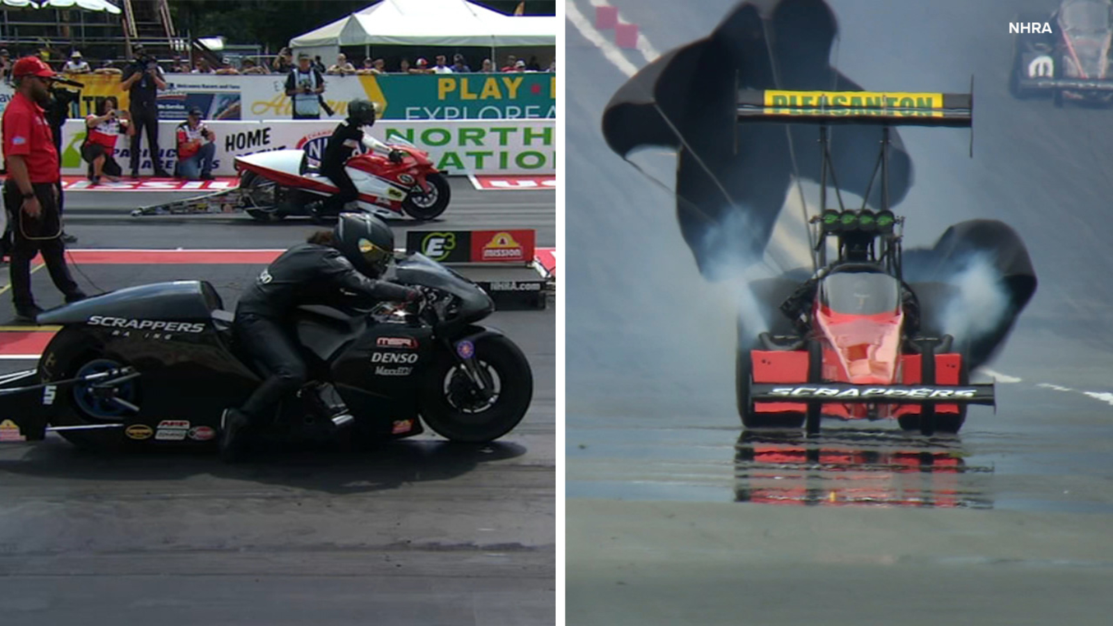 National Hot Rod Association at Sonoma Raceway: Bay Area sisters Jianna and Jasmine participate in drag race competition