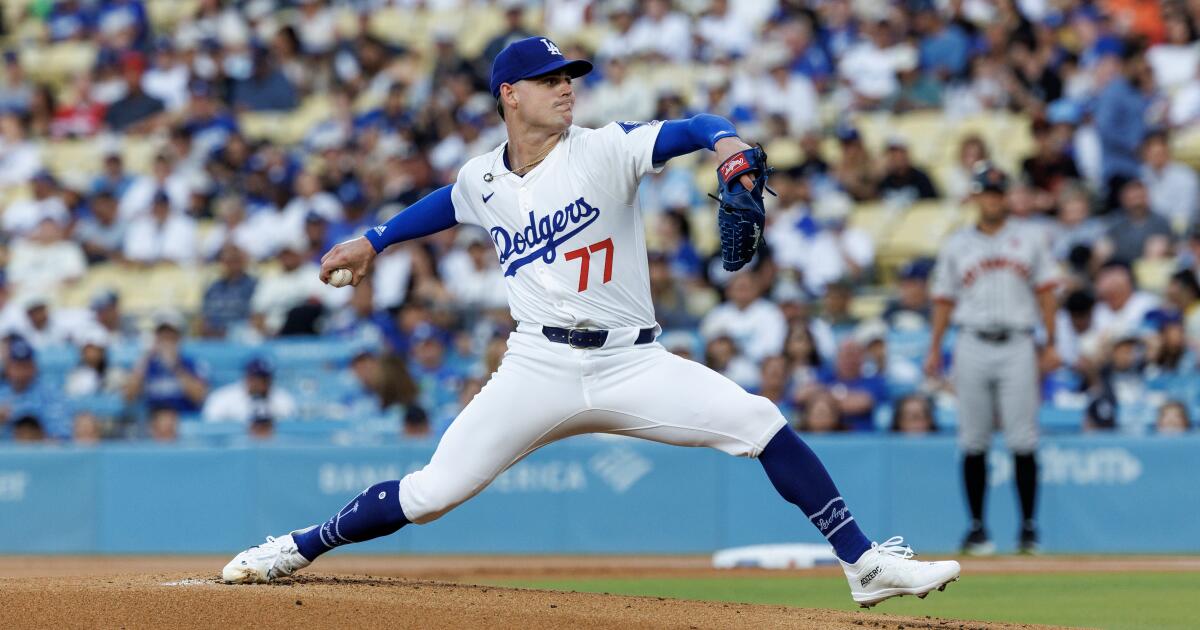 River Ryan shines in major league debut as Dodgers edge Giants