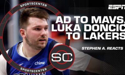 Stephen A. is SHOCKED by Luka Doncic-Anthony Davis trade | SportsCenter